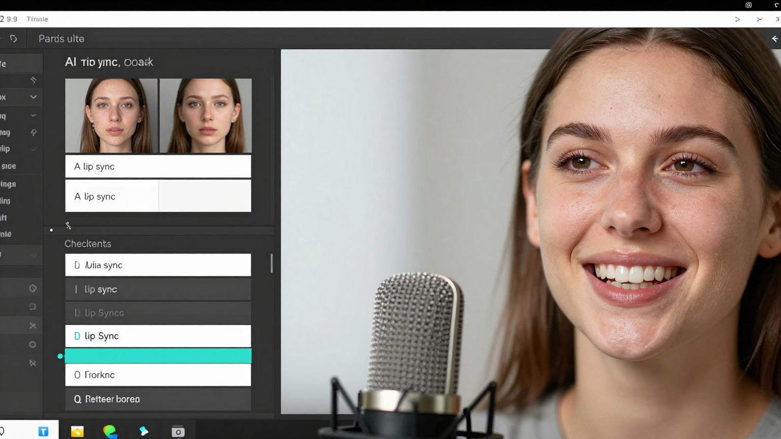 Quality checklist for realistic AI lip sync video production